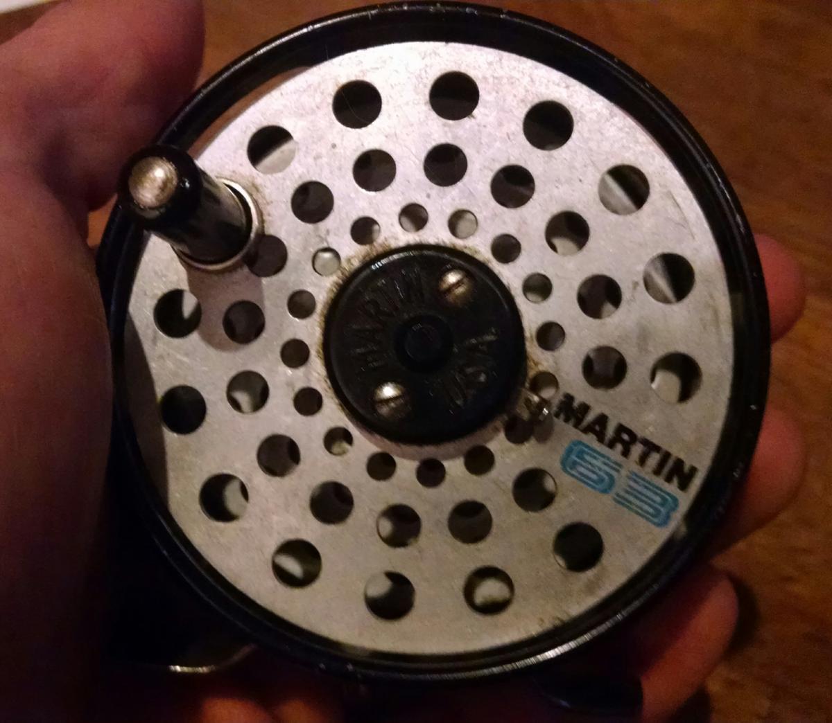 Vintage Martin Fly Fishing Reel Model 63 Silver Spool