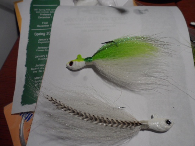 Olive Dragonfly Jig - hair jig tying 